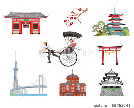 日本観光アイコン 日本観光アイコン 69765541