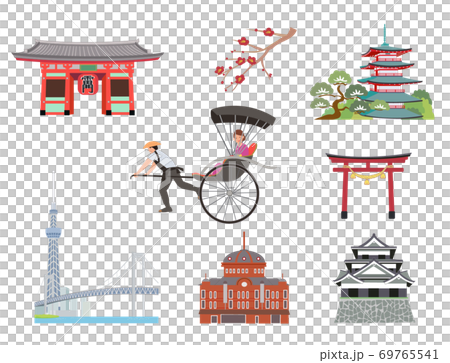 Japan tourism icon 69765541