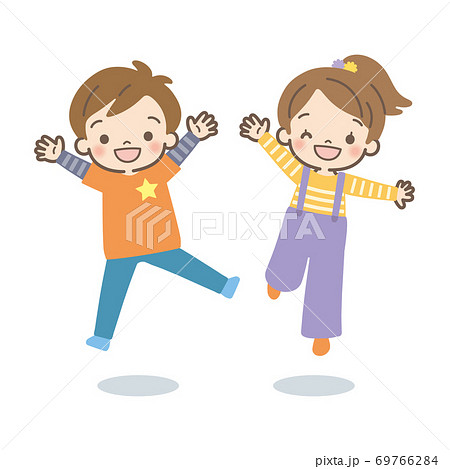 Children jumping 69766284