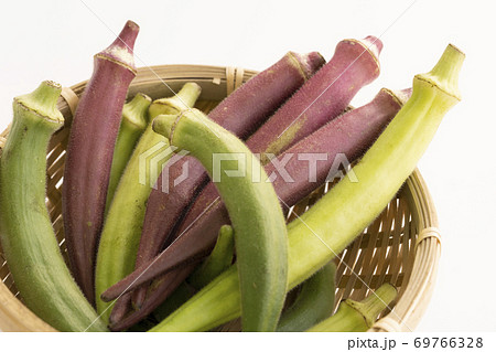 2種類のオクラの盛り合わせ 69766328