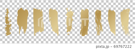 ブラシタッチ素材、インクスプラッシュ、手書きの質感、テクスチャー素材、ラフライン、インクライン 69767222