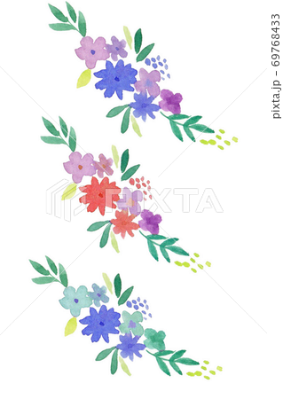 花飾りのイラスト素材