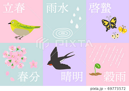 二十四節気　春の歳時セット 69773572
