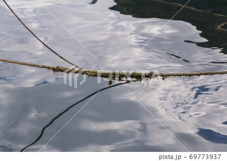 Mooring in a fishing port 69773937