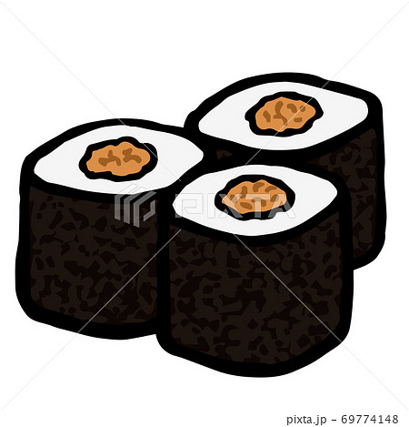 Illustration of Sushi Roll(Natto maki) Illustration of Sushi Roll(Natto maki) 69774148