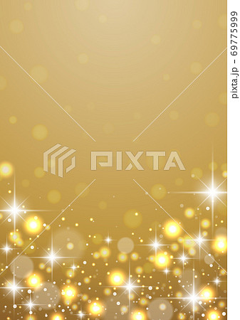 縦 キラキラ イルミネーションが美しいクリスマス背景のイラスト素材