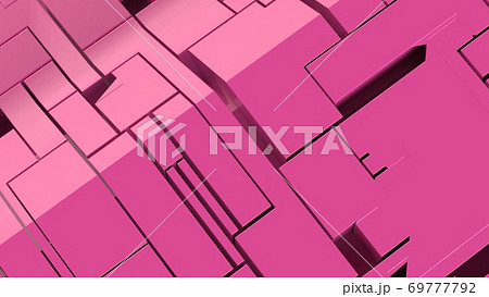 ピンク色の抽象物のイラスト素材