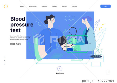 Medical tests template - blood pressure test Medical tests template - blood pressure test 69777964