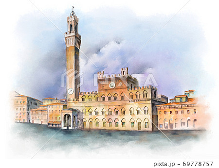 Piazza del Campo in Siena, Italy Piazza del Campo in Siena, Italy 69778757