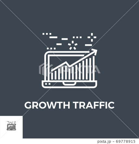 Growth Traffic Line Icon 69778915