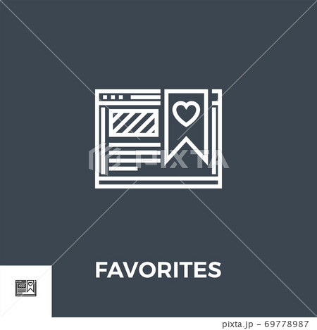 Favorites Line Icon 69778987