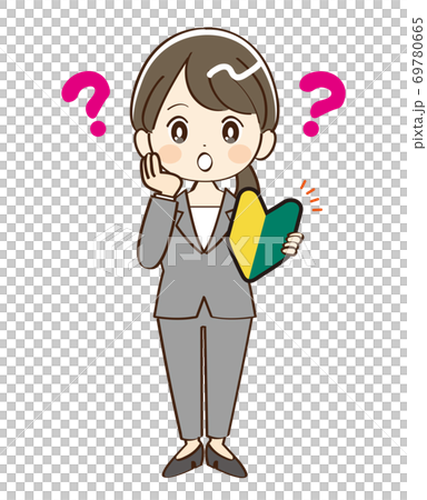 Woman, suit, beginner, doubt 69780665