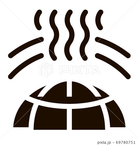 Planet Earth Ozone Hole Vector Icon 69780751