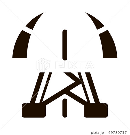 Oil-Derrick Planet Problem Vector Icon 69780757