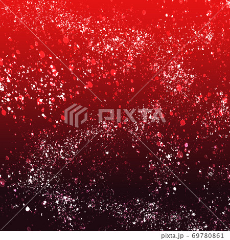 光の粒をちりばめた赤色の壁紙のイラスト素材