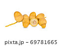 whole fresh Barhee/Barhi dates fruit on white background 69781665