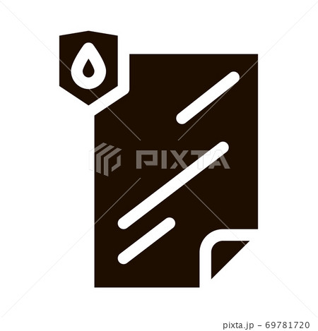 Waterproof Material File Vector Icon Waterproof Material File Vector Icon 69781720
