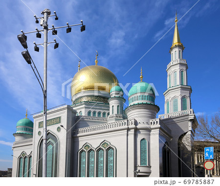 Moscow Cathedral Mosque, Russia -- the main mosque in Moscow, new landmark 69785887
