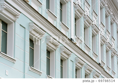 The facade of the building in the classical style. The facade of the building in the classical style. 69786514