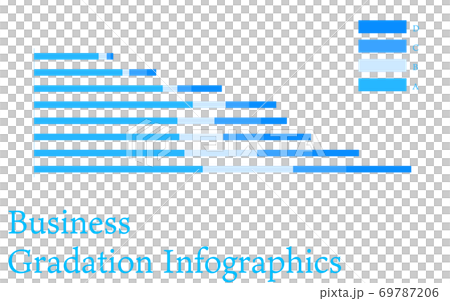 Blue-based infographics, graphs, charts and tables 69787206