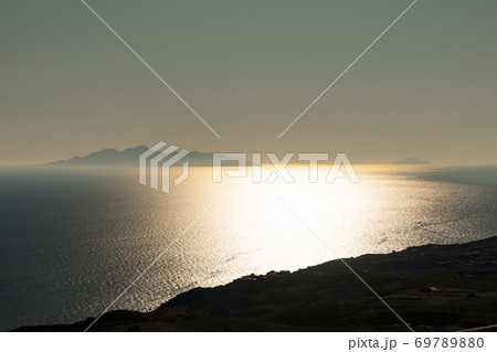 Sunset on Santorini Island in Greece Sunset on Santorini Island in Greece 69789880
