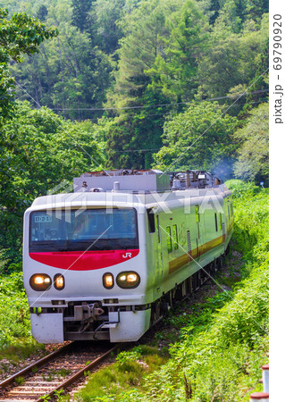 磐越西線を走るキヤE193系気動車EAST i-D　福島県喜多方市 69790920