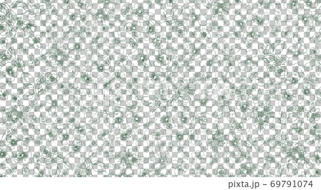 Background material, flower line art Background material, flower line art 69791074