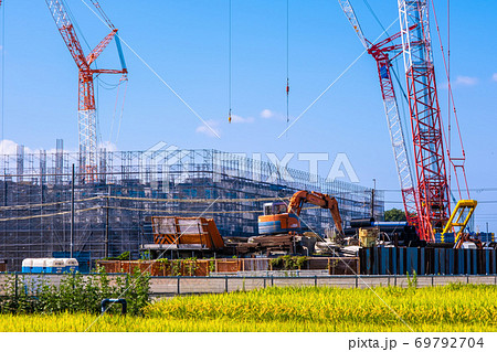 大規模な建設現場 大規模な建設現場 69792704