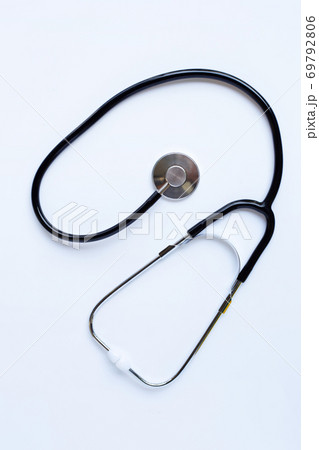 Stethoscope on white background. copy space Stethoscope on white background. copy space 69792806