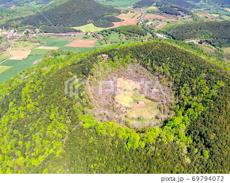 The Santa Margarida Volcano is an extinct volcano in the comarca of Garrotxa, Catalonia, Spain.  69794072