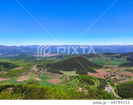 The Santa Margarida Volcano is an extinct volcano in the comarca of Garrotxa, Catalonia, Spain. The Santa Margarida Volcano is an extinct volcano in the comarca of Garrotxa, Catalonia, Spain. 69794153