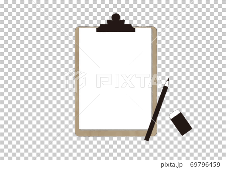 バインダーと筆記用具 白い紙 バインダーと筆記用具 白い紙 69796459