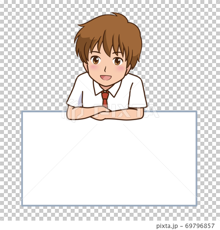 案内をする男性のイラストのイラスト素材 案内をする男性のイラストのイラスト素材