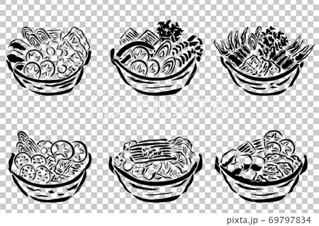 插圖的鍋盤(矢量素材) 插圖的鍋盤(矢量素材) 69797834