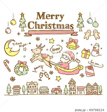 価格交渉承ります！KEN クリスマス イラスト 手描き 配 絵画