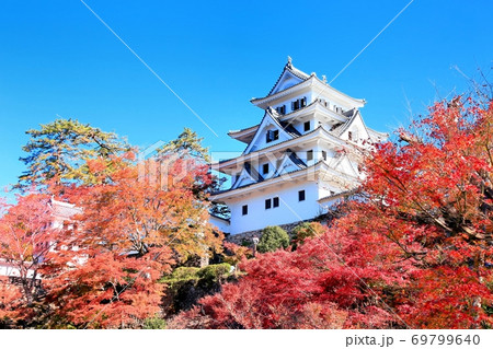 紅葉の郡上八幡城 69799640