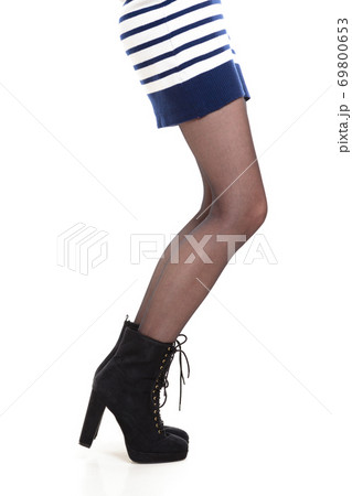 Attractive woman legs in boots 69800653