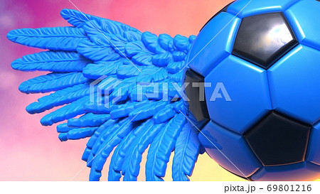 羽のついたサッカーボール イラストのイラスト素材 羽のついたサッカーボール イラストのイラスト素材