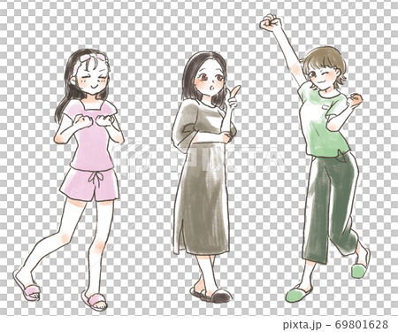 A lady in a room 69801628