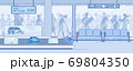 Modern Airport Terminal Arrival Services Vector 69804350