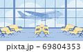 Modern Airport Waiting Flight Zone Flat Vector 69804353