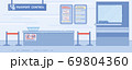 Airport Passport Control Service Flat Vector 69804360