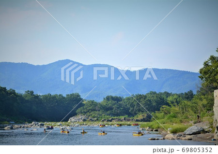長瀞のウォータースポーツ風景 長瀞のウォータースポーツ風景 69805352