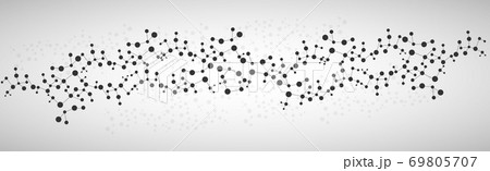 Abstract panoramic background with different geometric shapes 69805707