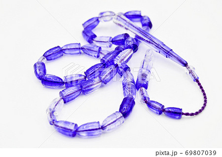 Blue beads sequenced, short rosary, tespih tesbih Blue beads sequenced, short rosary, tespih tesbih 69807039