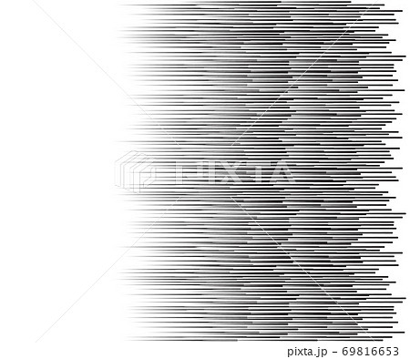 Speed lines Flying particles Seamless pattern, Fight stamp Manga graphic texture, Comic book speed horizontal lines on white background 69816653