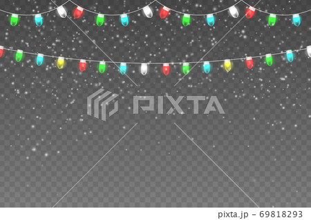 Christmas light with snow Christmas light with snow 69818293