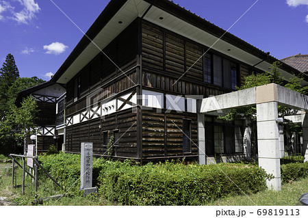 吹屋ふるさと村　吹屋の町並み　ラ・フォーレ吹屋　吹屋中学校跡地　岡山県高梁市 69819113