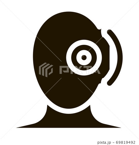 Pin Eye Pain Silhouette Cluster Headache Vector 69819492