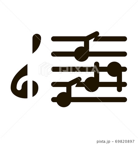 Treble Clef And Musical Notes Opera Element Vector 69820897